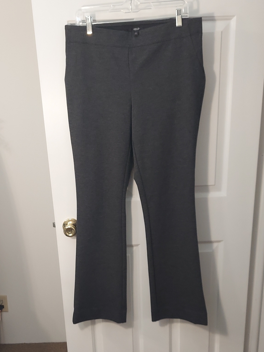 Simply Vera Vera Wang Charcoal Gray Bootcut Knit Dress Pants